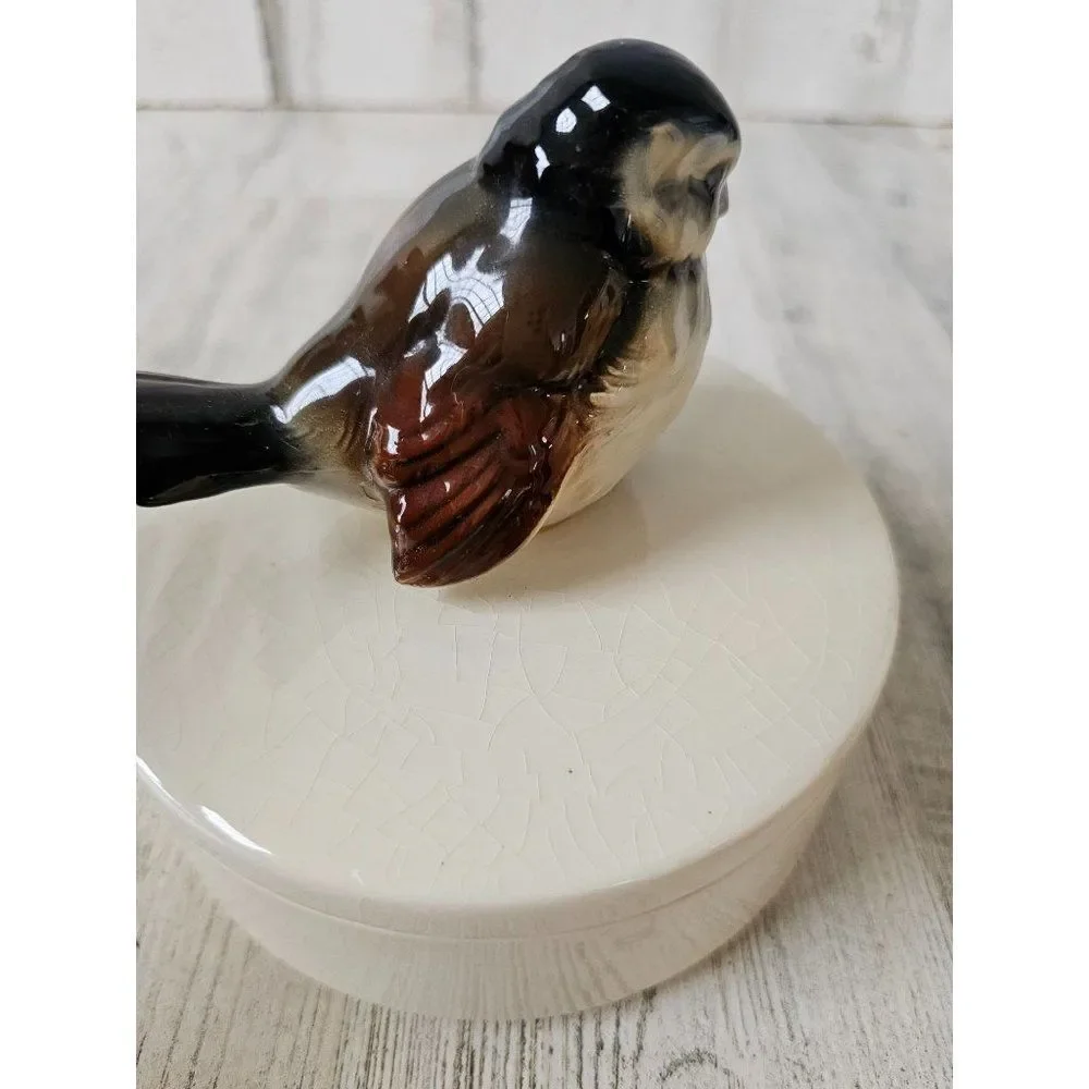 Goebel bird lidded dish container jewelry 839914‎ vintage canister